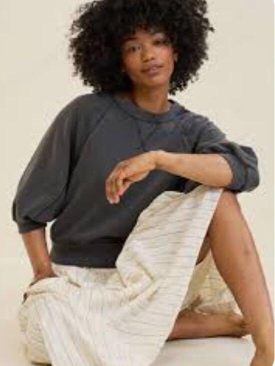 aerie Tops - NWOT Aerie Femme Sweatshirt In Smoked Gray